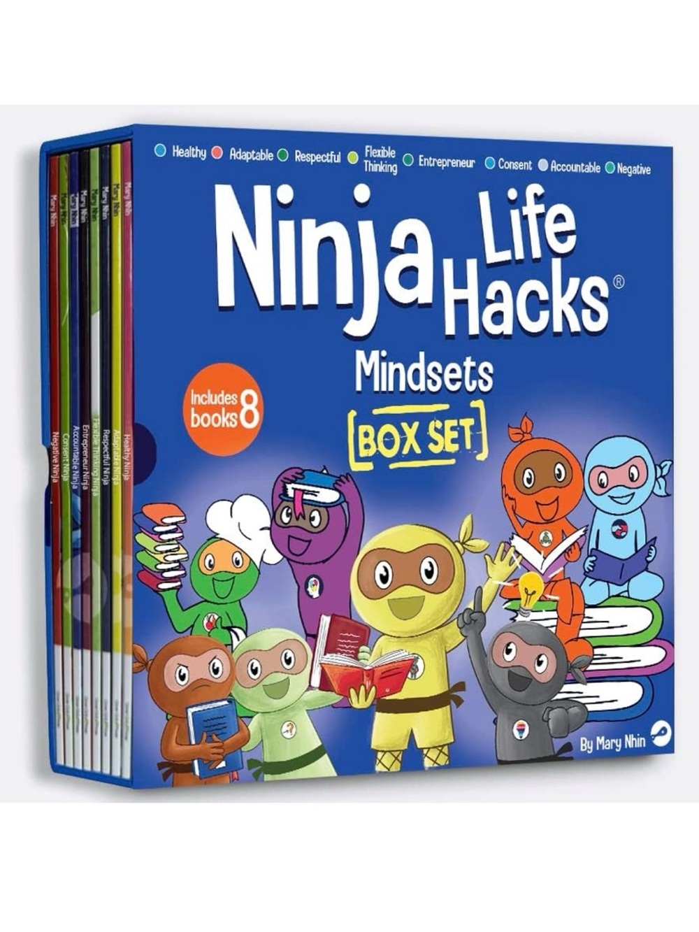 Ninja Life Hacks Mindsets Box Set - Blue - By Mary Nhin